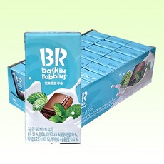 [임박상품] 배스킨 민트초코 멸균우유 190ml x 24개입 (25년 2월 14일), 24개