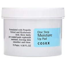 코스알엑스 원 스탭 모이스쳐 업 패드 70 패드 (135ml) Cosrx One Step Moisture Up Pad 70 Pads (135ml), 단일상품