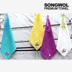 송월타월 스누피 왕리본36, 노랑색, 5개