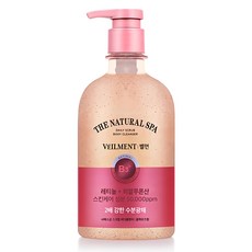 벨먼 스파 수분광채 약산성 스크럽 바디워시 블랙로즈향, 580ml, 1개
