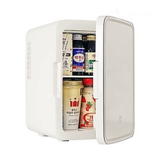 미니 화장품 냉온장고 LED 거울 차량겸용 저소음 10L (WB77C09), 1개, 1개