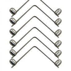  231361 6x8mm 카약 패들 텐트 폴 푸시 솔리드 버튼 스프링 스냅 클립 잠금 튜브 더블 핀 100 개/팩 