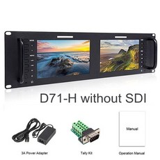 랙마운트hdmi듀얼모니터