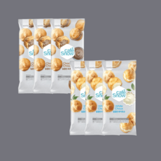 삼립 냉동 화이트슈 초코슈 아이스크림슈, 6개, 150g