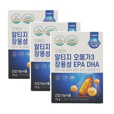 담백하루 초임계 알티지 오메가 에센스 1000 3박스 3개월분, 3개, 30정