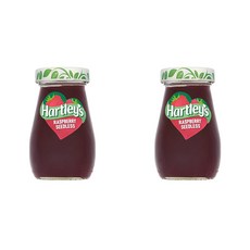 Hartleys 하틀리 베스트 라즈베리 잼 씨드리스 Best Raspberry Jam Seedless 340g 2팩