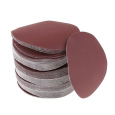 STK100pcs 5 인치 sanding 디스크 sandpaper nonporous 라운드 연마 패드, 400 目