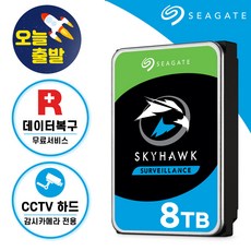 [ 씨게이트 공식스토어 ] 스카이호크 CCTV 하드디스크 감시카메라 CCTV용 HDD, 8TB - cctvhdd8tb