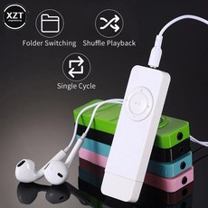 LP턴테이블 턴테이블스피커 USB 20 무손실 사운드 음악 미디어 MP3 플레이어 인라인 카드 U 디스크 미니 재생기 마이크로 TF 지원, 4)blue - 미니미디어재생기