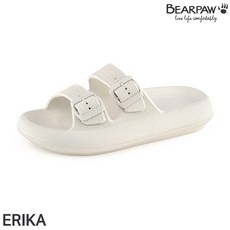 [베어파우] ERIKA 에리카 쿠션감좋은 클로그 벨티드 여성 경량슬리퍼 K1927091QB-W 베이지