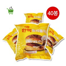 한맥 트리플치즈 155g 40봉 매점햄버거