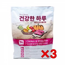 [특가할인3개묶음]wk 펫츠 프라임 건강한 하루 1kg(200g×5개) 닭고기&황태 DOG+PET @0401AA 개사료*D+(D1-0019) :KangV, #1EA