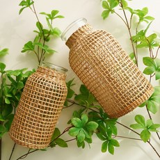 라탄유리화병