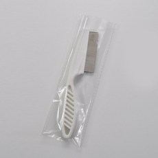 강아지 고양이 그루밍 빗 저자극 털관리 브러쉬 애완 동물 벼룩 틱 리무버 편안한 편리한 스테인레스 스틸 내구성 멀티 컬러 깨끗한 용품, [01] WHITE, 01 white_02 M