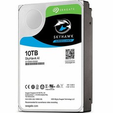 씨게이트 SkyHawk AI HDD 하드 드라이브 7200RPM 256MB 캐시 SATA ST10000VE0008 10TB, [05] 10TB ST10000VE0008 - 씨게이트아이언울프10tb나스하드디스크n도착