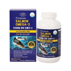 에버그린 - 프리미엄 연어 오메가-3 1 001mg x 300캡슐 5개월분, 300정, 300.3g, 1개
