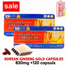 2.파란. 동보내츄럴 코리아진생 6년근 고려홍삼골드캡슐 120캔 *2캔 6년홍삼 홍삼캡슐 6년홍삼캡슐 원헬스 4시이전 결제시 당일발송, 2개, 120정