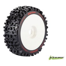 LOUISE RC L-T3130SW B-PIONEER 1/8 Buggy Tire Soft Compound / White Rim 본딩완료 (반대분)(1/8버기타이어)