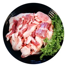 24시내고향 제주 흑돼지 뒷고기 모음 1kg (500g+500g) 구이용
