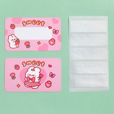 화예원 스크래치 복권 만들기 DIY 쿠폰 카드 20장+ 스티커 20매 1세트 행운카드 이벤트 추첨권 제작, 200장, 스윗트 핑크