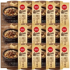 햇반솥반 불고기버섯영양밥, 200g, 12개