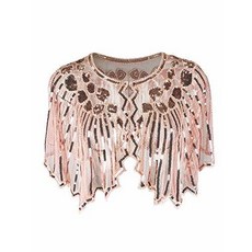 Whitewed Bling 1920s Style Mesh Sequin Bead Deco Flapper Capel/758130, 상세내용참조