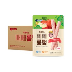 베베쿡 처음먹는 빼빼롱뻥, 사과, 30g, 8개