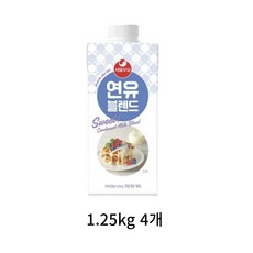 서울우유 연유블렌드1250g, 4개, 1.25kg