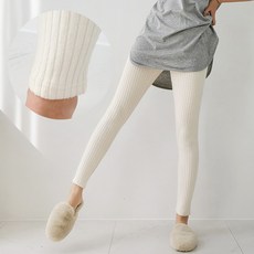 봉시스터즈 골지니트레깅스 도톰레깅스 겨울용 밴드 무지 쫄바지