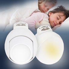 이로홈 LED 실내등 취침등 무드등 수유등 수면등 콘센트 조명 간접 벽등 밝기조절 무선 센서 아기, B형 표준형-전구색(오렌지빛)