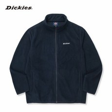 디키즈 600 텍스트 로고 플리스 집업 네이비 DMN3UTZU600