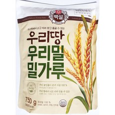 튼튼마켓^백설 우리땅 우리밀 밀가루 750g X10+TnTlaB튼튼, 해당상품 선택!, 해당상품 선택!