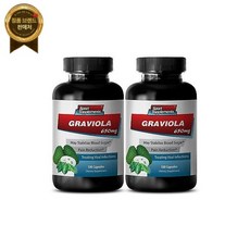 SPORT SUPPLEMENTS 과나바나 과일 - 그라비올라 650mg 순환 보충제 2B 개선, 1개, 100정