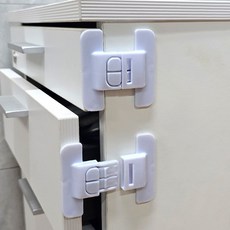 심플디자인 부착식 서랍 열림방지 장치 버클타입, 1개