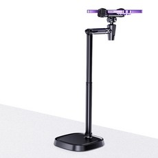 코코루이 수직촬영 각도조절 탁상용 유튜브 촬영 핸드폰 스탠드 거치대, 1개, 블랙