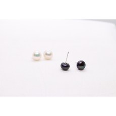 납작담수진주귀걸이