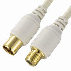 OHM OM 전기 안테나 케이블 4K8K S2FJS2M Ant-C2S2S2FJS-W, 상품명참조, 1개