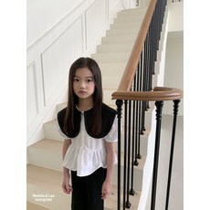 마틸다앤리둥근카라블라우스
