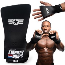 저크핏 리버티 그립 2.0 풀업 크로스 트레이닝 역도 WOD 및 칼리스테닉을 위한 손가락 없는 체조 손 찢김과 물집을 방지하기 구멍 보호