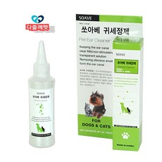 귀긁으면 염증예방 세정제 강아지이어파우더 개귀청소, 1개, 120ml - 강아지이어파우더