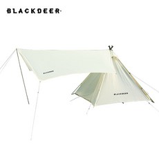 BLACKDEER 라미란 인디언 티피 감성 캠핑 벨텐트 2 3 4인용 TP 장박 돔텐트, 인디언 밀거 텐트+천막