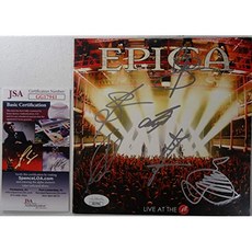 로그인 EPICA 기호 희귀 7 라이브 레코드 SIMONE SIMONS W PICS JSA # GG17941, 본상품