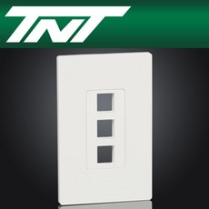 3포트 아울렛 페이스 구내공사 플레이트 NM-TNT58 네트워크자재 통신자재 TNT 랜공사자재 랜자재 네트워크장비, 로드 본상품선택