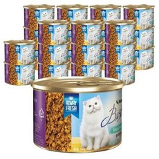 뉴트리나 비스트로 참치와 황다랑어 간식캔, 24개