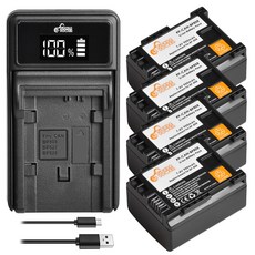 BP-808 BP 808 배터리 팩 캐논 BP-827 827 BP-819 BP-807 BP-809 XA10 HF20 HF10 HF100 HG20, 03 4 battery 1 charger, 1개