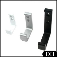 DH 도어훅 옷걸이 (흑색_소) x20개 후크 소품 수납걸이 알루미늄 문고리 문잠금용 걸고리, DH 1