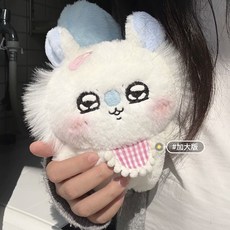 먼작귀 모몽가 귀요미 턱받이 뽀글인형 날다람쥐 봉제인형 15cm 8cm