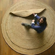 라운드 카페트 양탄자 우립 인도 손뜨개 린넨 검마 레스토랑 거실 티테이블 허수아비, 01 원형 카펫 1.5m 지름(현물), 01 원형