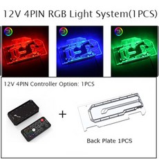 커스텀 수냉 palit geforce rtx 3090 gamerock oc rtx 3090 터보 제트용 bykski 블록 전면 후면 키트 쿨러 n pt3090gr tc