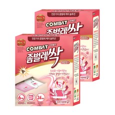 컴배트 좀벌레싹 방충제 아로마향 서랍장용 24개입, 12g, 2개